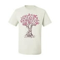thumbnail image 2 of Wild Bobby Breast Cancer Awareness Pink Tree Words of Encouragement Breast Cancer Awareness Men Tee, White, Small, 2 of 6
