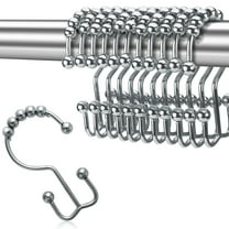 AFANSO Shower Curtain Hooks,Rollerball Shower Hook Set of 12,Bronze