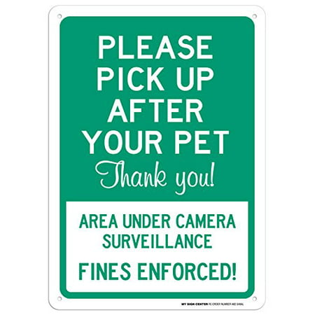 Please Pick Up After Your Pet Sign - 10