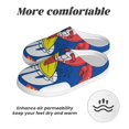 thumbnail image 6 of KLL Cool Lobster Surfing Pattern Adult Unisex Cozy Slippers,Fuzzy Slip-on Slippers TPR Sole Slippers Comfort Plush Home Footwear for Indoor & Outdoor-8, 6 of 7