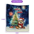 thumbnail image 5 of Merry Christmas and Happy New Year Santa Corgi Holiday Xmas Winter 2025 Quilt Blanket Welsh Corgi Dog Lover Gifts Idea Cozy Comforter Throw Blanket - 00024, 5 of 5