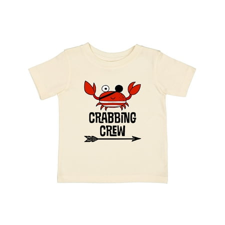 

Inktastic Crabbing Crew Crab Lover Gift Baby Boy or Baby Girl T-Shirt