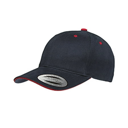 - Yupoong Adult Brushed Cotton Twill 6-Panel Mid-Profile Sandwich Cap
