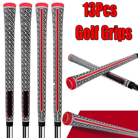 13Pcs Golf Grips Z-GRIP Golf Club Grip Rubber Anti-slip Grip Midsize RED