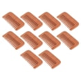 thumbnail image 4 of 10 piezas Peine de madera para barba y cabello Previene la estática Previene la estática Peine de dientes anchos Alivia el estrés Peine para bigote, 4 of 10
