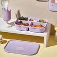 thumbnail image 3 of 1PC Cute Lunch Box Cartoon Fruit Lunch Box Double Layer Bento Box Microwave Heated Lunch Box Student Picnic Box 04 pink, 3 of 6
