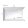 thumbnail image 5 of Smarty 5.5" x 8.5" Clear Rectangle Disposable Plastic Dessert Plates 120ct, 5 of 5