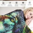 thumbnail image 3 of Chilfamy  Wolf Throw Blanket for Bed Wolf Lightweight Super Soft Plush Flannel Throw Blanket for Women, Men and Kids White, 3 of 6