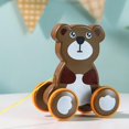 thumbnail image 4 of XZNGL Childrens Drag Toy Driver Pull Rope To Pull Animal Car Educational Toys, 4 of 9