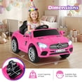 thumbnail image 3 of Gymax Licensed Mercedes-Benz SL R231 Kids Ride on Car 12V Electric Vehicle w/ Music Pink, 3 of 10