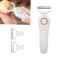 thumbnail image 2 of Electric Fruit Peeler, Handheld Julienne Peeler USB Rechargeable Multifunctional Electric Vegetables Peeler Potato Peeler with 3 Cutter Heads for Home, 2 of 9