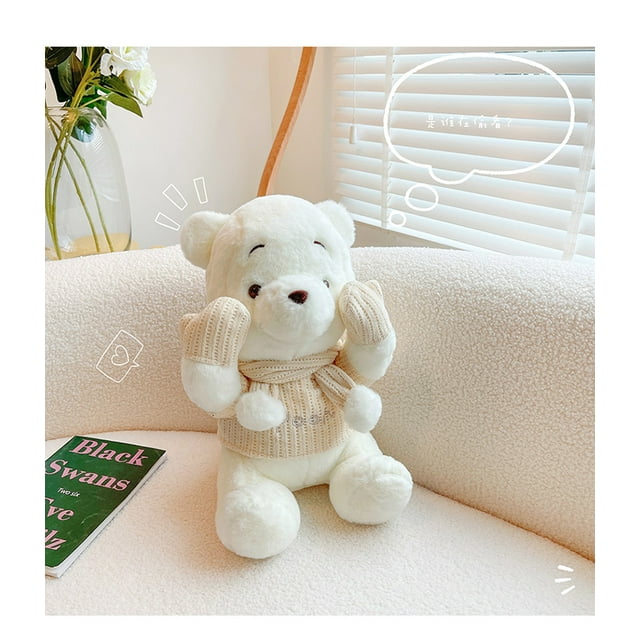 Osita de Peluche LovelyLust.com Pooh Blanco de Invierno 25 cm
