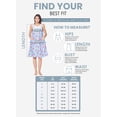 thumbnail image 6 of Casual Nights Women's Sleeveless Seersucker Zip Front Housecoat, Cotton & Polyester Blend Duster with 2 Pockets, 40 Inch Length, Blue Floral 4X, 6 of 6