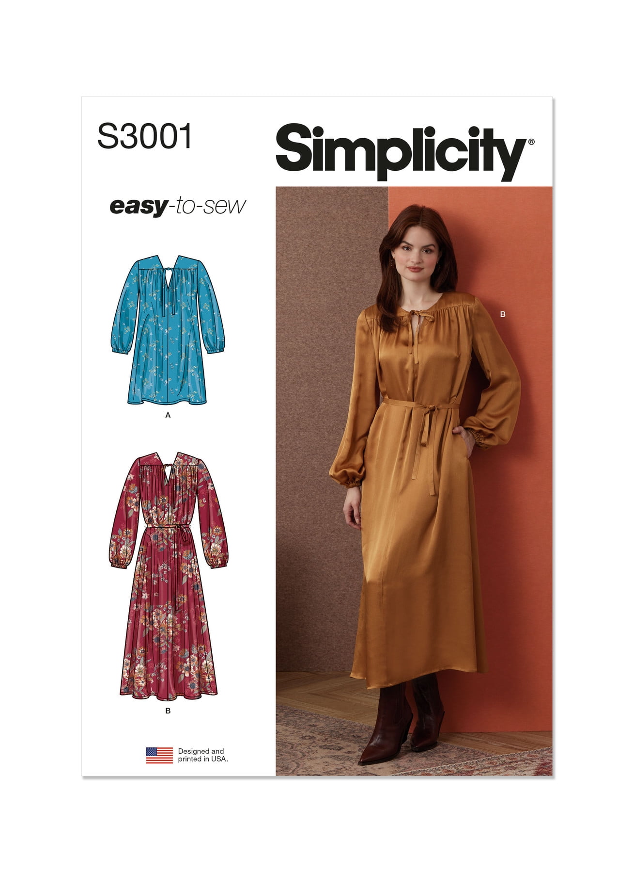 衝撃特価 Plus Simplicity Size Walmart.com - Each 1 Pattern, Dress 20W-28W 裁縫材料