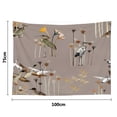 thumbnail image 3 of FHENF Floral Tapestries Vintage Sketched Floral Print Tapestry Waterproof for Wall, 3 of 7