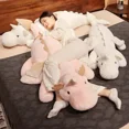 thumbnail image 3 of Juguete de Peluche de dragón suave para niños, Animal de Peluche, alas voladoras grandes, almohada de tiro de dinosaurio, muñeca de decoración del hogar, regalo de cumpleaños, 3 of 4