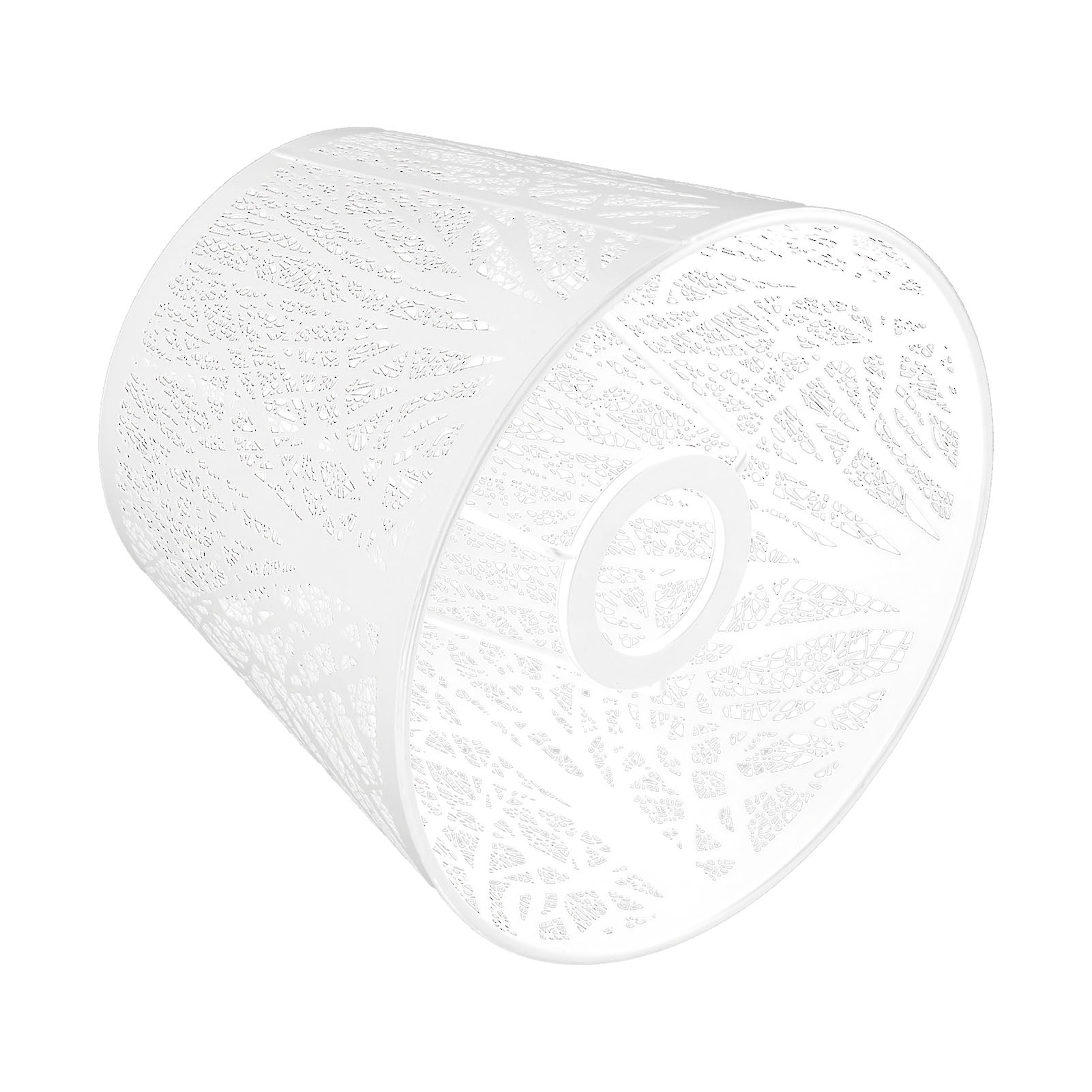 Suodoka Wrought Iron Lampshade Carved Forest Tree Shaped E27 Mini Lamp Shade for Table Lamp Bedroom Bedside Decor White (19x15x13 cm / 7.48x5.91x5.12 in)