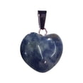 thumbnail image 2 of FNGZ Hangs Clearance Heart Pendant Crystal Stone Peach Heart Pendant Women's Necklace Natural Rough Stone Love Pendant, 2 of 3