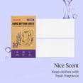 thumbnail image 4 of 30Pcs Fabric Softener Sheets, Lavender Scented Dryer Sheets, Infused with Pure Lavender Essential Oils, Naturally Softens Fabrics & Eliminates Static Cling, Long Lasting Fresh Fragrance, 4 of 7
