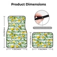 thumbnail image 5 of Zufioo Lemon Print Car Floor Mats Four-piece Set, Car Interior Accessories - Corrosion-resistant, Non-Slip, Suitable for Cars, Trucks, Vans, 5 of 7