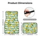 thumbnail image 5 of Fotbe Lemon Juego de 4 Tapetes para Auto con Estampado – Alfombrillas de Goma Reforzada, Diseño Antideslizante, Protección para Todo el Año – Vehículos, Autos, Camionetas y SUVs, 5 of 7