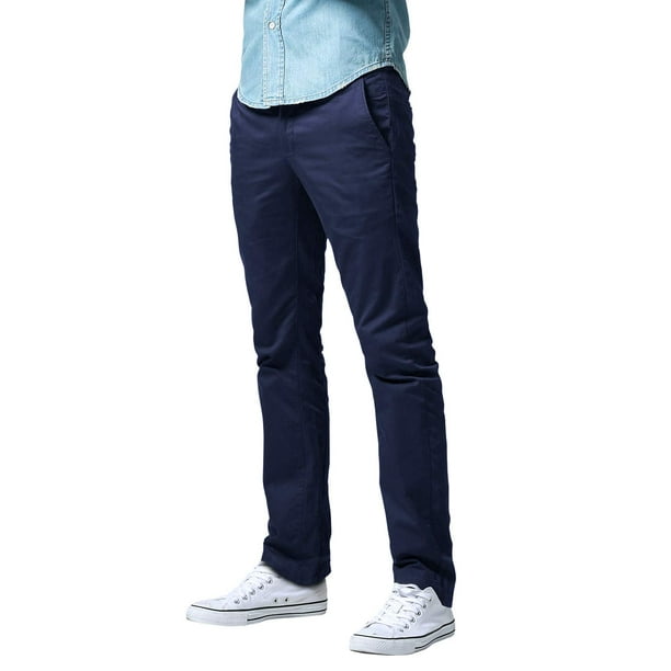 Pantalones a juego para hombre, entallados, de pierna recta, casual, 29, azul violáceo