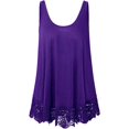 thumbnail image 1 of HSHDLDF Plus Size Swing Lace Flowy Tank Top for Women, 1 of 6