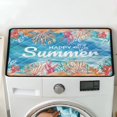 thumbnail image 5 of ZIATUBLES Washer and Dryer Top Protcetor Mat Water Resistant Washing Machine Top Dust Cover Pad for Laundry Room Kitchen Home Decor Accessories, 24 x 19.7 Inch, Happy Summer Coral, 5 of 7