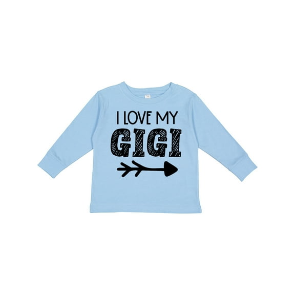 Inktastic I Love My Gigi with Arrow Boys or Girls Long Sleeve Toddler T-Shirt