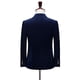thumbnail image 2 of Traje pequeño de pana para hombre de otoño e invierno, traje convencional, cuello, color primario, color sólido, traje de hombre coreano, 2 of 6