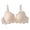 A64-Beige, variant on Bras for Women Seamless Comfortable Bralettes No Wire Full Coverage Padded T Shirt Bra(White,80C)
