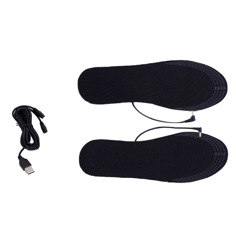 Winter Electric Heated Shoe Insoles USB Charging Foot Pads Sock Heater Warmer 