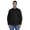 Black, variant on Atasi Indian Mens Henley Shirt Long Sleeve Casual Mandarin Collar Short Kurta