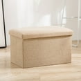 thumbnail image 3 of Tabouret de Rangement, Banc Ottoman de Rangement Pliable Élégant en Tissu Multifonction Durable pour Salon pour Pièce Gris, Kaki, 3 of 8