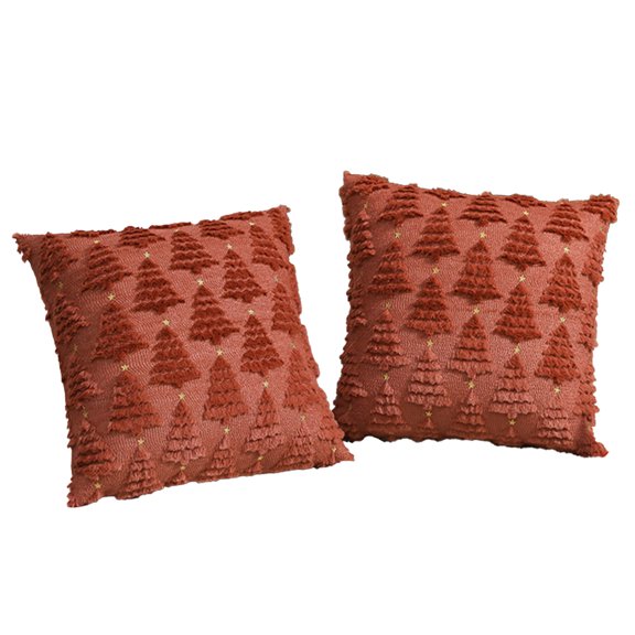 Christmas Throw Pillow Covers Throw Pillow Case for Sofa Winter Xmas Fluffy Plush Cushion Covers Holiday Festivals Home Decor