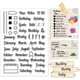 thumbnail image 1 of 1 hoja de sellos transparentes de silicona con frases de sentimiento, sellos de plástico para álbumes de fotos, tarjetas, scrapbooking, postales, decoración, 6,3 x 4,3 pulgadas, 1 of 9