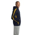 thumbnail image 3 of Sport-Tek Sleeve Stripe Pullover Hooded Sweatshirt-S (True Navy/ Gold), 3 of 6