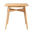 thumbnail image 2 of Mid-Century Modern Natural Oak Finished Wood Counter Height Pub Table, 2 of 3