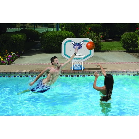 Poolmaster Charlotte Hornets NBA Pro Rebounder-Style Poolside Basketball Game