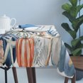 thumbnail image 4 of Blue Pumpkin Coastal Fall Table Cloth Waterproof Tablecloths, Thanksgiving Starfish Summer Beach Tablecloth Dining Table Cover for Kitchen Party Tabletop Outdoor, Rectangle Tablecloth 60x120 Inch, 4 of 9