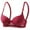 Red, variant on Fatuov Women's Lace Underwire Bra Comfort Bra for Leisure, Full Coverage Supportive Push Up Solid Color Lightly Lined Bra 40B, Pink