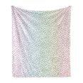 thumbnail image 1 of Colorful Soft Flannel Fleece Throw Blanket, Gradient Downpour in Large Spectrum Spotted Little Liquids Wet Work of Art, Cozy Plush for Indoor and Outdoor Use, 50" x 60", Multicolor, by Ambesonne, 1 of 6