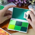thumbnail image 2 of 8 Style Inkpad Ink Stamp Pad Colorful Cartoon Craft Ink Pad Set for DIY Funny Work Fingerprint Scrapbooking Accessories brown, 2 of 6
