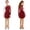 Burgundy, variant on Doomiva Girl's Ice Figure Skating Dress Mesh Tulle Skirted Leotard with Tights Skater Dancer Gymnastic Dancewear Rose 6