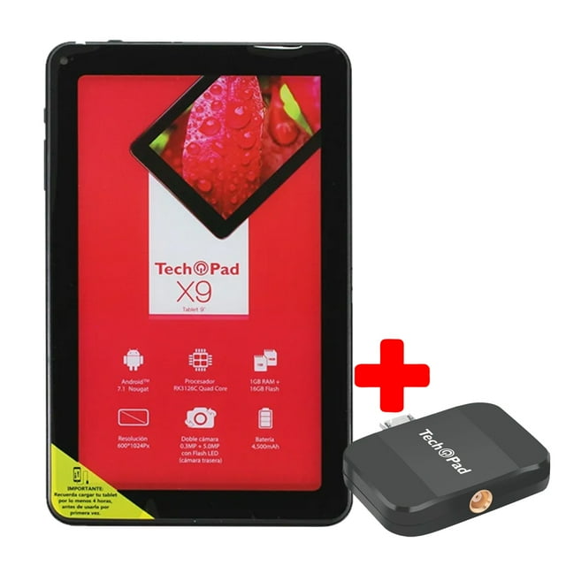 COMBO TechPad TABLET X9 1-16GB ROM Y SINTONIZADOR TV TUNNER