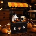thumbnail image 5 of Halloween Ghost Coffee Shop Figurine, Resin Spooky Cute Tabletop Decor, Halloween Ghost Ornament for Home Kitchen Coffee Bar, Mantel and Shelf Decor, 5 of 8