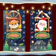 thumbnail image 3 of Navidad santa claus alce copo de nieve pegatinas electrostáticas centro comercial vidrio ventana pegatinas Feliz Navidad decoración para el hogar, 3 of 5