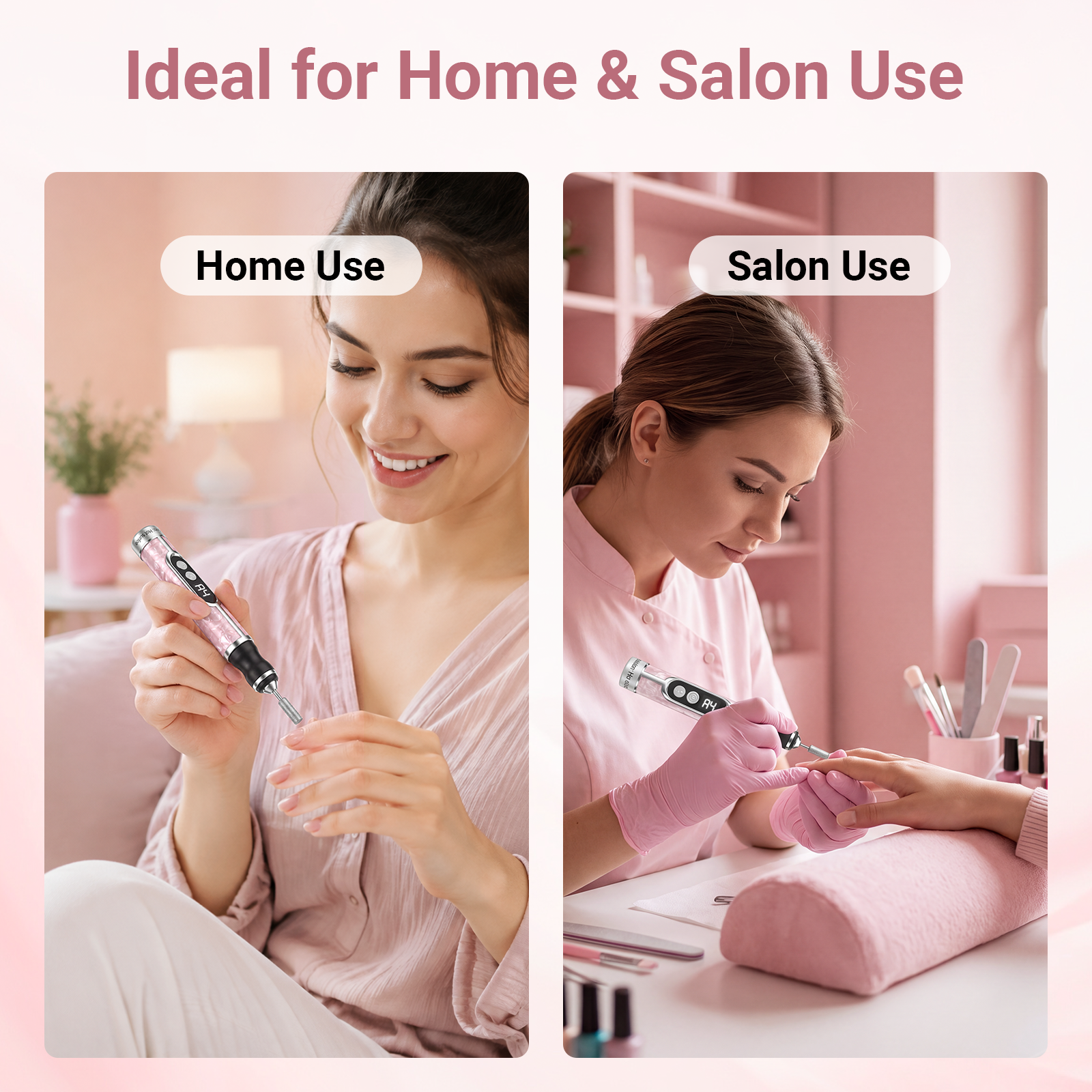 Shpavver Cordless Electric Nail Drill Kit, Pink photo 8
