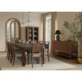 thumbnail image 3 of Martin Furniture Mid-Century Modern Wood Kitchen Dining Table with Eight Chairs, Brown, 3 of 21