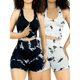 thumbnail image 1 of Set De Dos Conjunto Deportivo Casual Mujer Short y Blusa Stretch Tye-Dye Comodidad y Estilo UNITALLA, 1 of 5